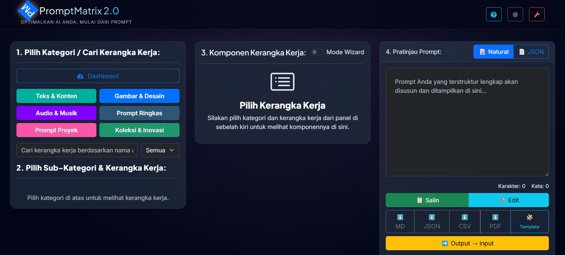 PromptMatrix 2.0 Platform